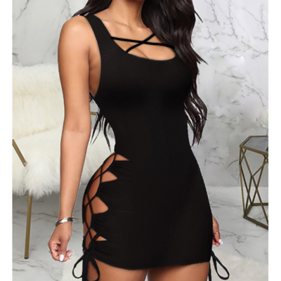 Sling fashion slim sleeveless dress