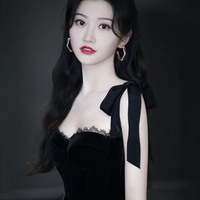 Black velvet tulle short prom dress homecoming dress - Thumbnail 3