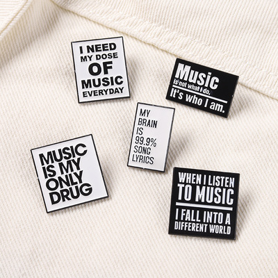 Free Shipping-MUSIC ADDICTED PINS