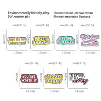 CUTE QUOTES PINS ( SET / 7 PCS ) - Thumbnail 3