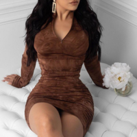 Long Sleeve Fashion Women'S Dress - Thumbnail 1