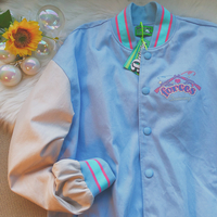 Original cute cartoon cats armed team baseball uniform jacket - Thumbnail 6