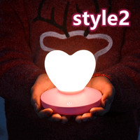 Creative cute bedside table lamp love LED decorative lamp bedroom night light - Thumbnail 3
