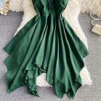 Cute irregular short dress fashion dress - Thumbnail 2