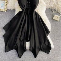 Cute irregular short dress fashion dress - Thumbnail 7