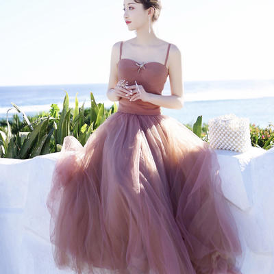 Cute a line tulle short dres party dress