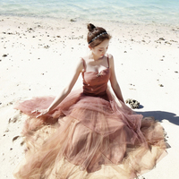 Cute A line tulle short dres party dress - Thumbnail 2