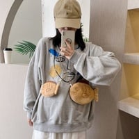 Cute 3D Sweet Taiyaki Red Bean Fish Cartoon Cross Body Bag Aesthetic Casual E-Girl Kawaii Korean Japanese Harajuku - Thumbnail 1