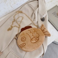 Cute 3D Sweet Taiyaki Red Bean Fish Cartoon Cross Body Bag Aesthetic Casual E-Girl Kawaii Korean Japanese Harajuku - Thumbnail 2