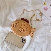 Cute 3D Sweet Taiyaki Red Bean Fish Cartoon Cross Body Bag Aesthetic Casual E-Girl Kawaii Korean Japanese Harajuku - Thumbnail 3