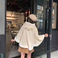 Cute Lucky Cat Ears Cloak Hoodie Pullover Sweatshirt Autumn Winter Aesthetic Casual E-Girl Kawaii Korean Japanese Harajuku - Thumbnail 8