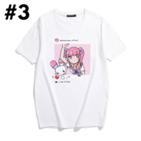 Cute Sweet Pastel Pink Anime Girl Strawberry Print Loose Short Sleeve Shirt Aesthetic Casual E-Girl Kawaii Korean Japanese Harajuku - Thumbnail 3