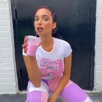 Cute 90s Vintage Hot Pink Car Print White Short Sleeve T-shirt Crop Top Aesthetic Casual E-Girl Kawaii Korean Japanese Harajuku - Thumbnail 3