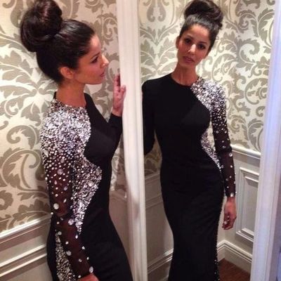 Sexy prom dress,o-neck prom dress, long sleeve prom dress,evening dress,689 - Thumbnail 2