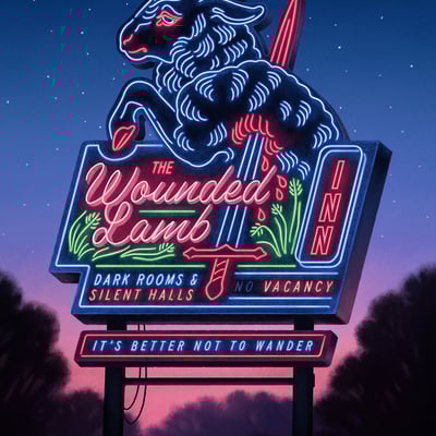 The wounded lamb inn - print - Thumbnail 2