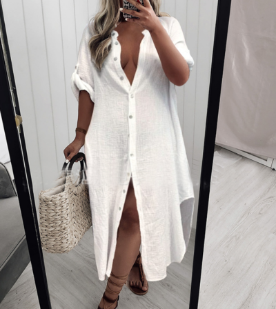 Sexy Women'S White Dress
