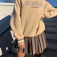 Casual Solid Color High Waist Skirt - Thumbnail 2