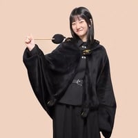 Harajuku cute cat plush cape coat - Thumbnail 3