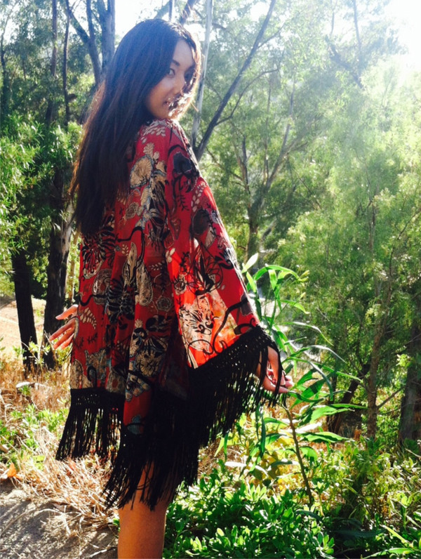 Bella Luna Fringe Kimono 