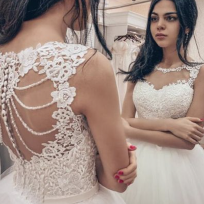 Wedding dresses bridal gown with pearls - Thumbnail 4