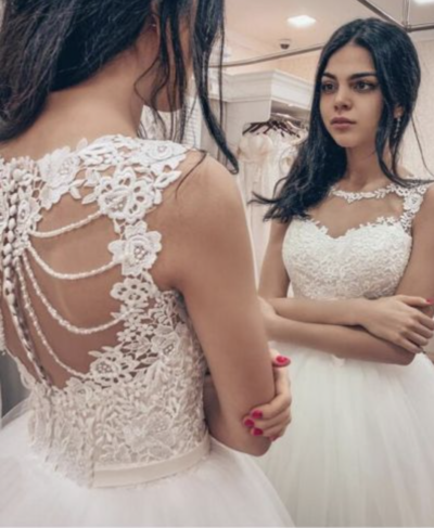 Wedding Dresses Bridal Gown with Pearls