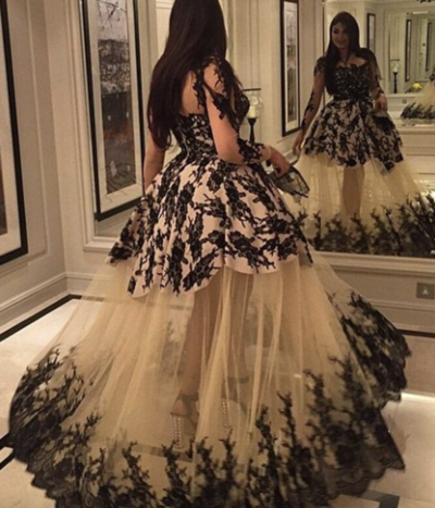 Prom Dresses with Black Lace