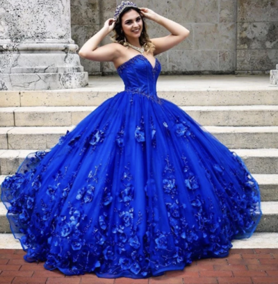 Royal Blue Pageant Gown Sweet 16 Dress Birthday Dresses