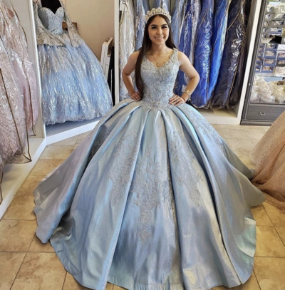 Dusty Blue Pageant Sweet 16 Dress Birthday Dresses