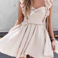 Sexy Sling Sleeveless Vest Dress - Thumbnail 1