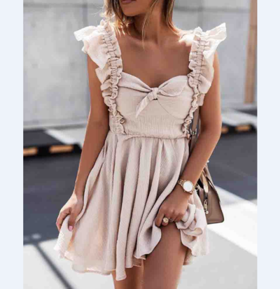 Sexy Sling Sleeveless Vest Dress