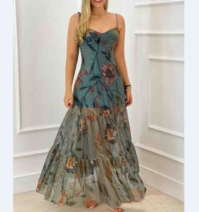 Sexy Print Sleepless Sling Dress