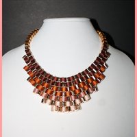 Tri-Color Statement Necklace - Thumbnail 1