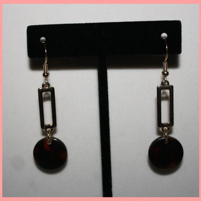 Stunning gold & tortise earrings