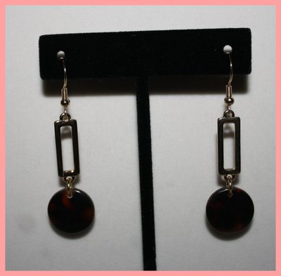 Stunning gold & tortise earrings