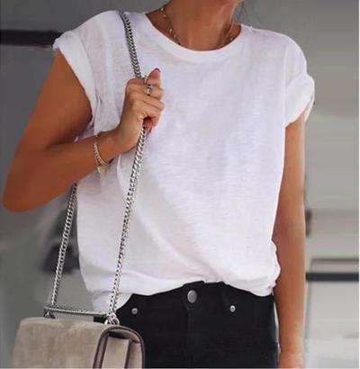 Pure Color Casual Short Sleeve Shirt Top