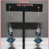 Blue Hexagon Necklace - Thumbnail 3