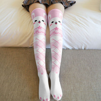 Jelly Fish Rabbit Print  Knee Socks - Thumbnail 6