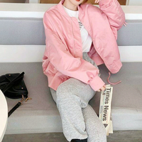 Harajuku Pink Bomber Jacket - Thumbnail 1