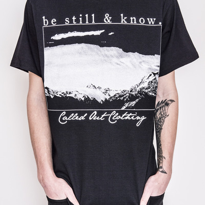 "be still & know" tee