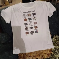 Cute Cat Loaf Cartoon Graphic Print White Short Sleeve T-shirt Aesthetic Casual E-Girl Kawaii Korean Japanese Harajuku - Thumbnail 5