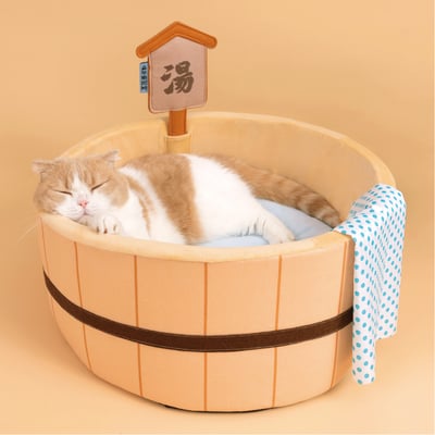 Hot spring onsen cats dogs pets beds sleeping nests