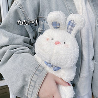 New year bear new year gift birthday gift couple doll plush toy pillow sleeping cute rabbit doll - Thumbnail 4