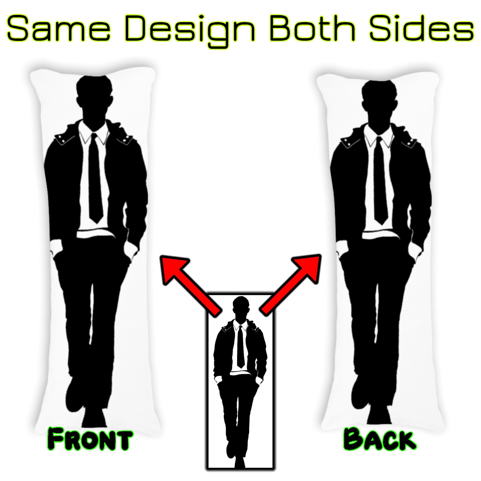 Body Pillow Cover Body Pillow Case Celeb Bodypillow Ryan Reynolds 20x54