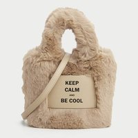 BE COOL Furry Crossbody Bag Tote Bag - Thumbnail 1