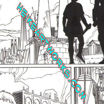 Xena: warrior princess #7 page 7 original  comic art