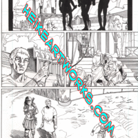 Xena: Warrior Princess #7 page 7 original  comic art - Thumbnail 1