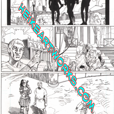 Xena: warrior princess #7 page 7 original  comic art