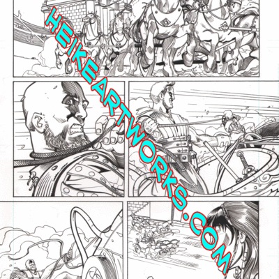 Xena : warrior princess #7 page 12 original comic book art