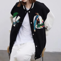 TROPICAL RAINFOREST CORDUROY BASEBALL JACKET - Thumbnail 2