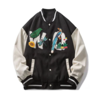 TROPICAL RAINFOREST CORDUROY BASEBALL JACKET - Thumbnail 3